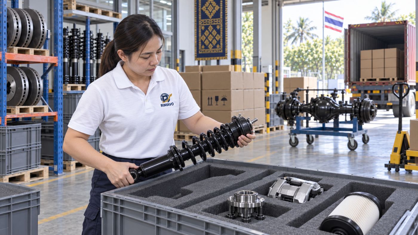Automotive parts inspection, Thailand