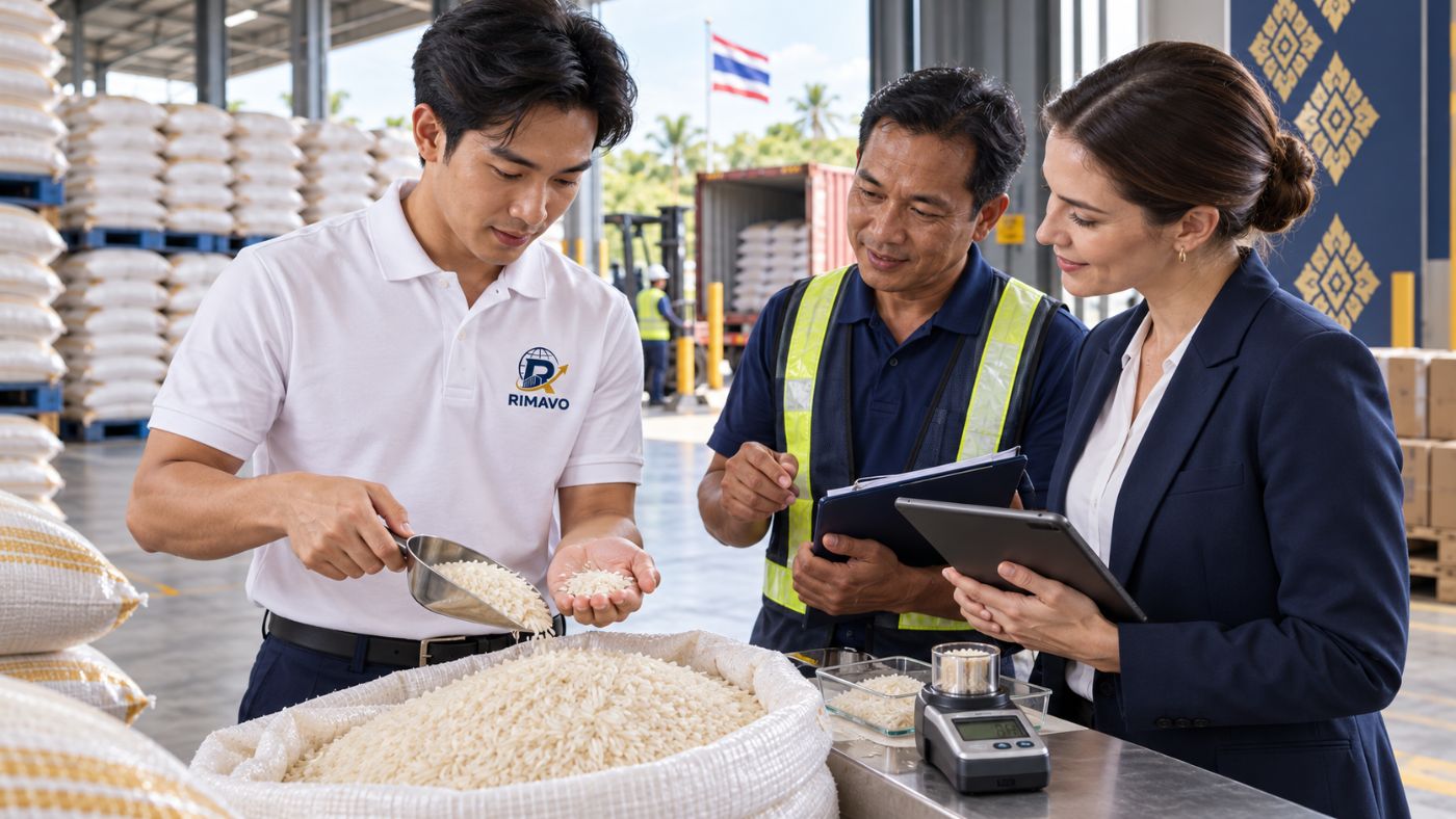 Rice quality inspection, Thailand